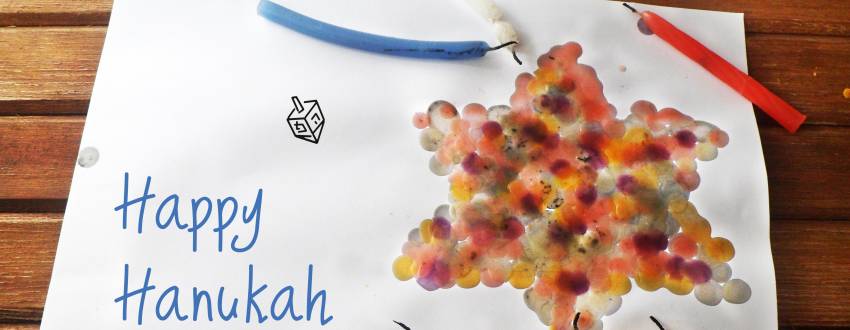 How to Turn Candle Wax into Chanukah Art