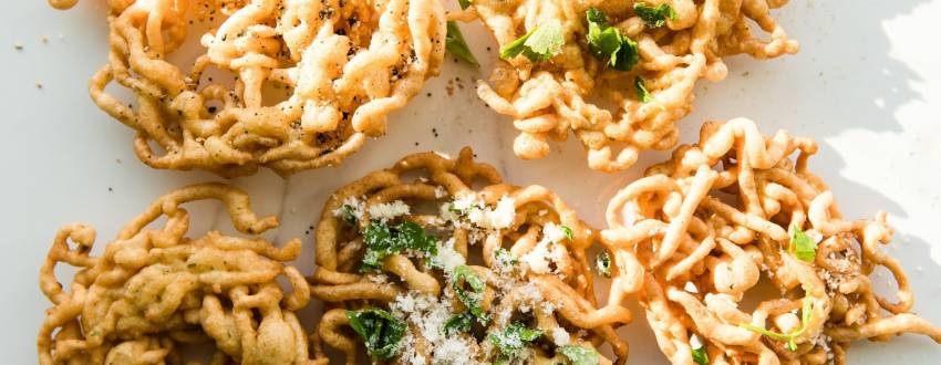 3 Savory Funnel Cakes for Chanukah!