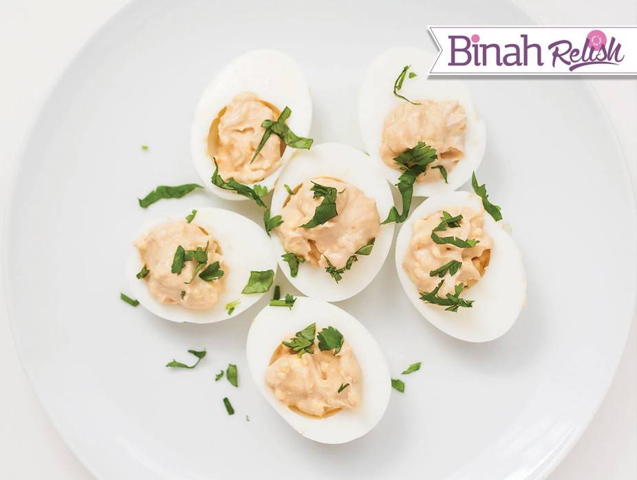 Sriracha Deviled Eggs