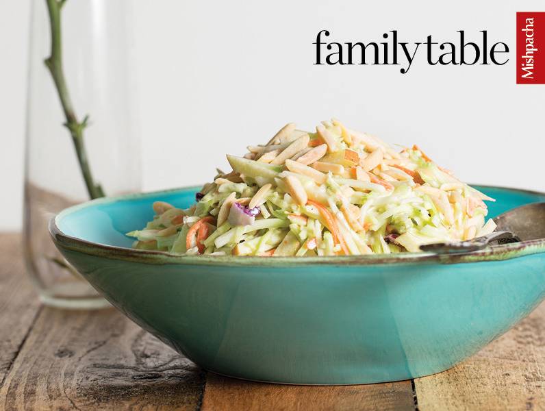 Broccoli Slaw with Maple Sour Cream Dressing