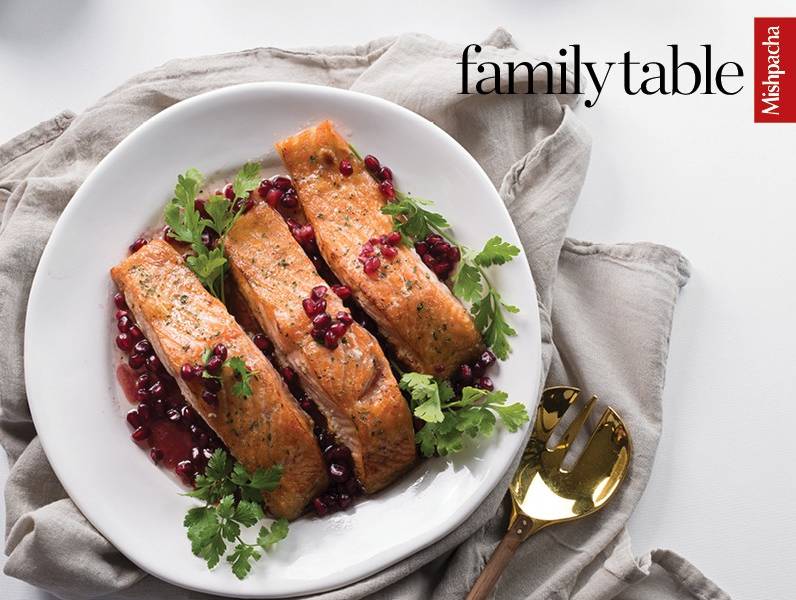 Pomegranate Honey-Glazed Salmon