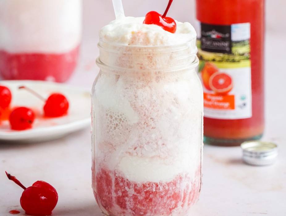 Blood Orange Ice Cream Float Cocktail