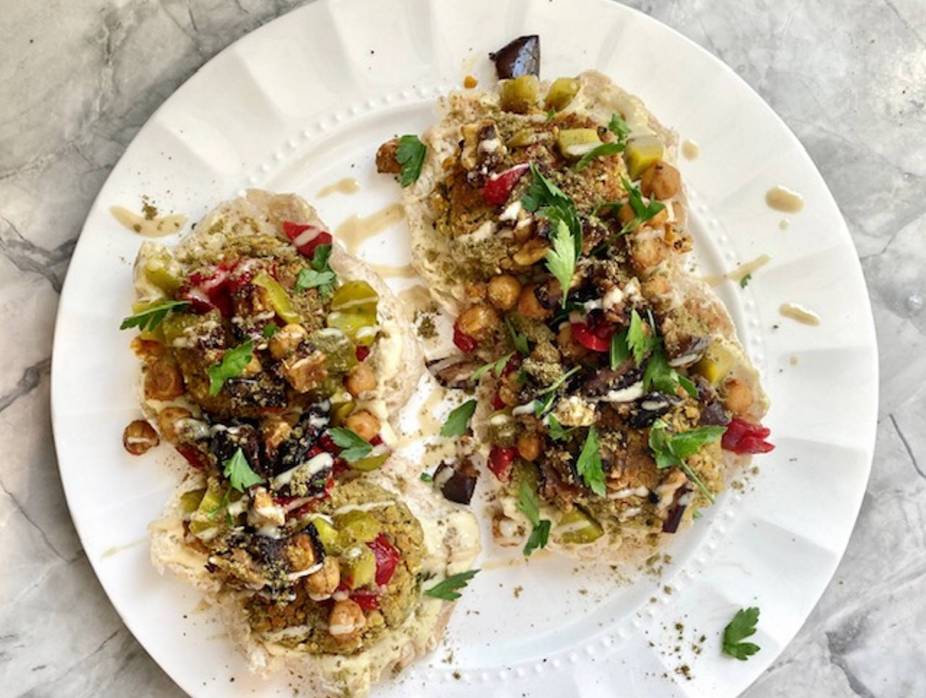 Homemade Baked Falafel