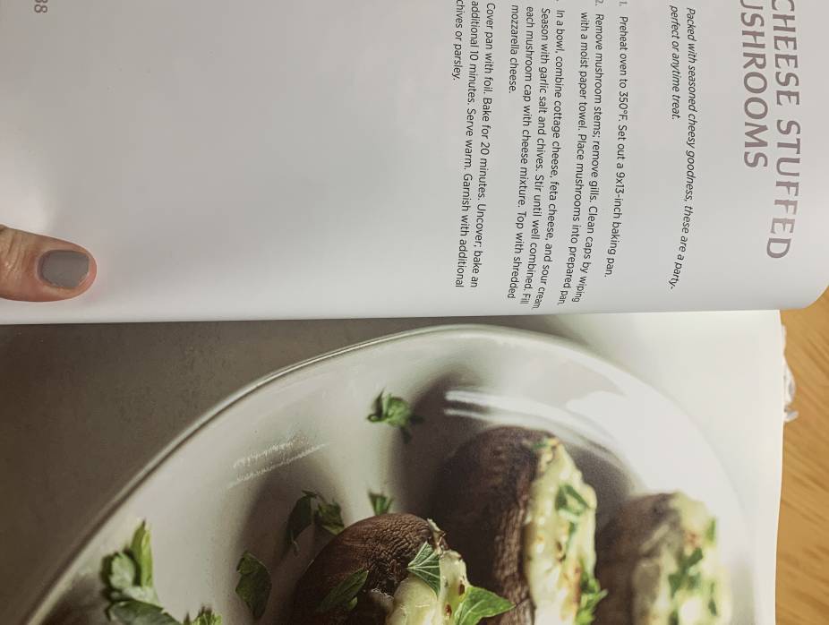 three cheese mushrooms