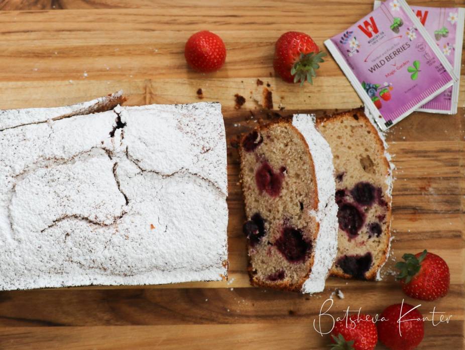 One Bowl Wild Berries Tea Loaf Cake