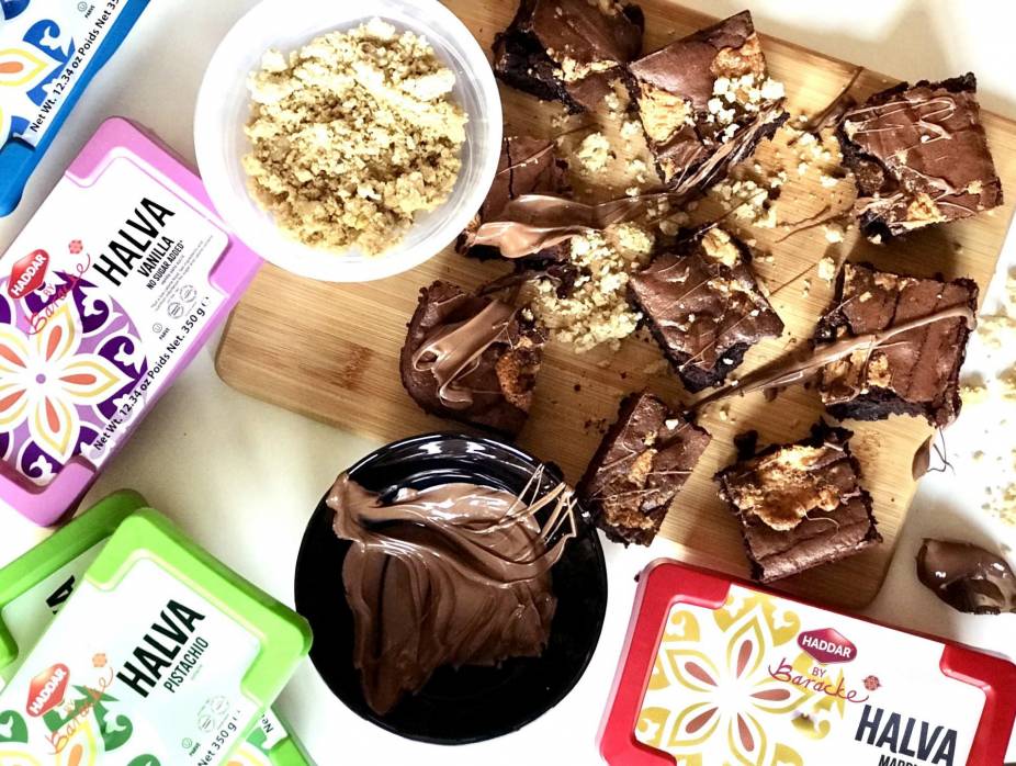 Halva Pistachio Brownies