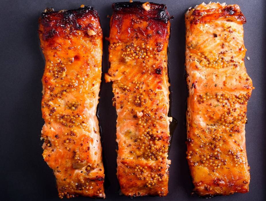 Roasted Salmon with Maple Glaze