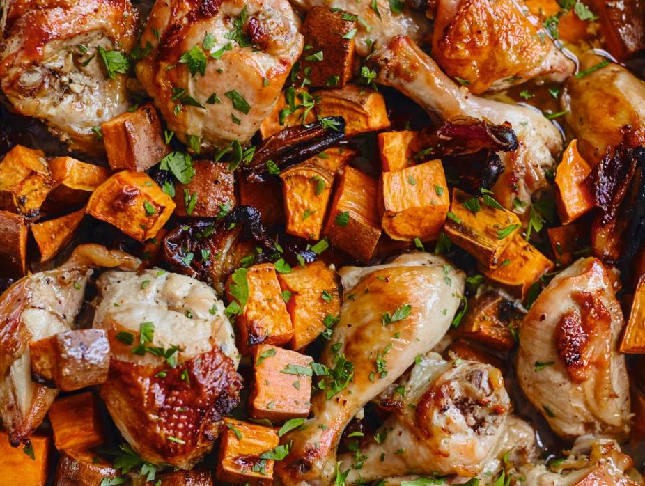 Celebration Chicken with Sweet Potatoes and Dates