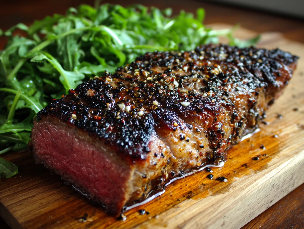Pepper-Rubbed Rib Eye Steak