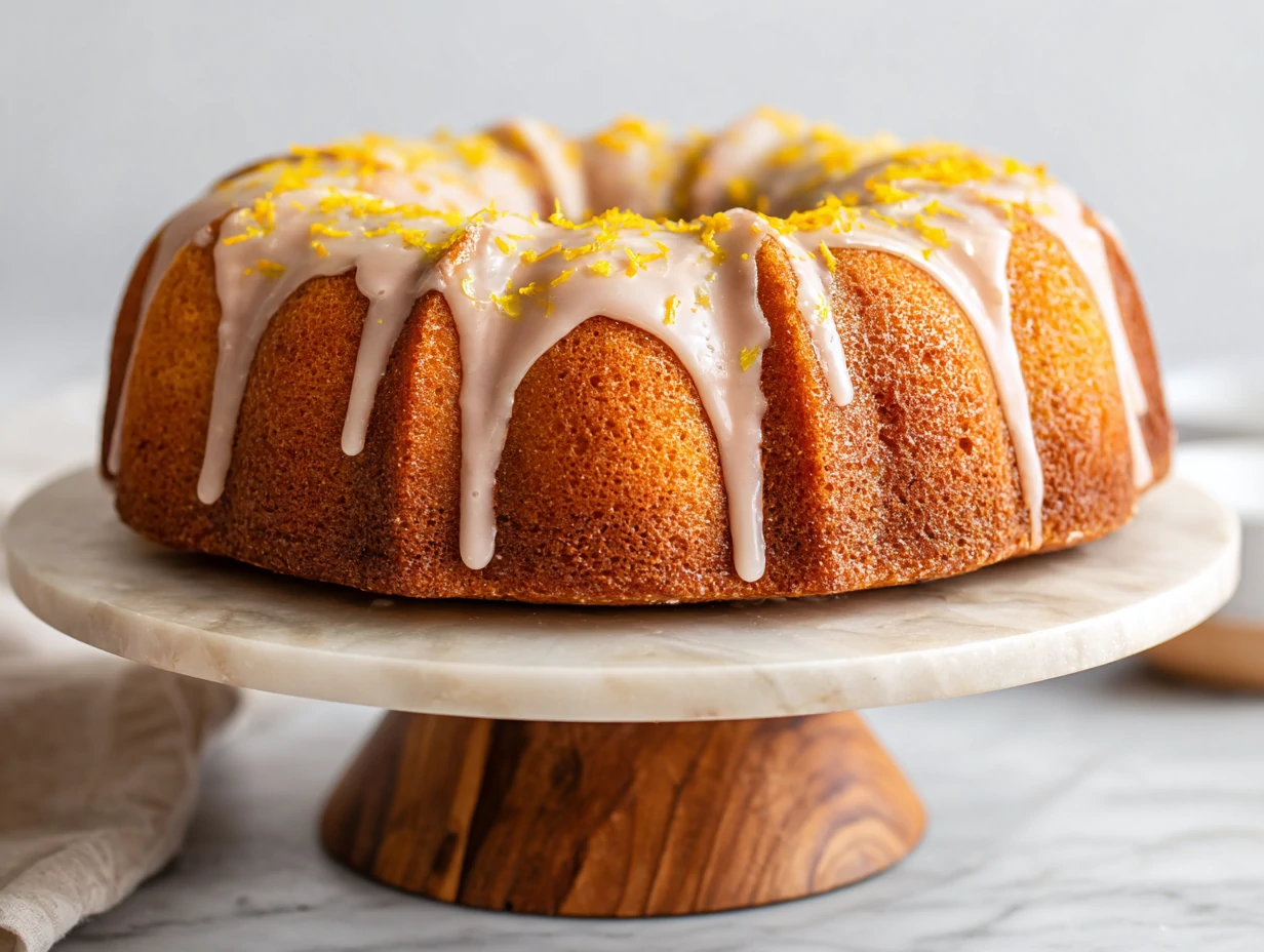 Poppyseed Cake with Orange Glaze