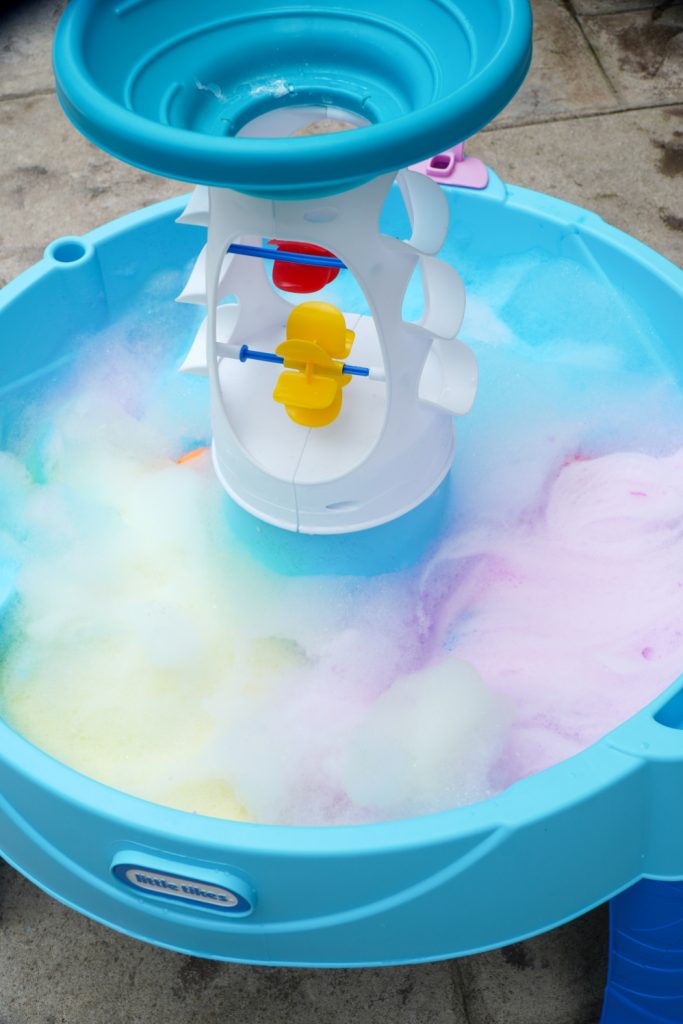 To Occupy The Kids On The Fast Day, Try Bubble Foam Play