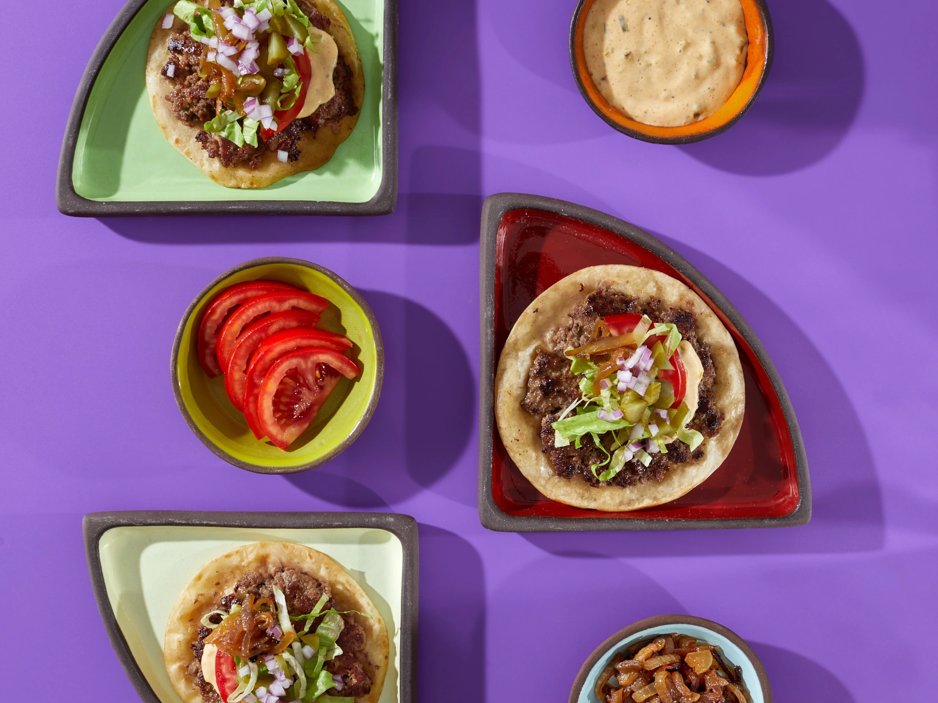 Mini Smashburger Tacos with Smash Sauce