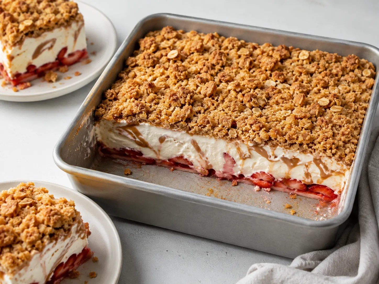 Strawberry Ice Cream with Lotus Crunch