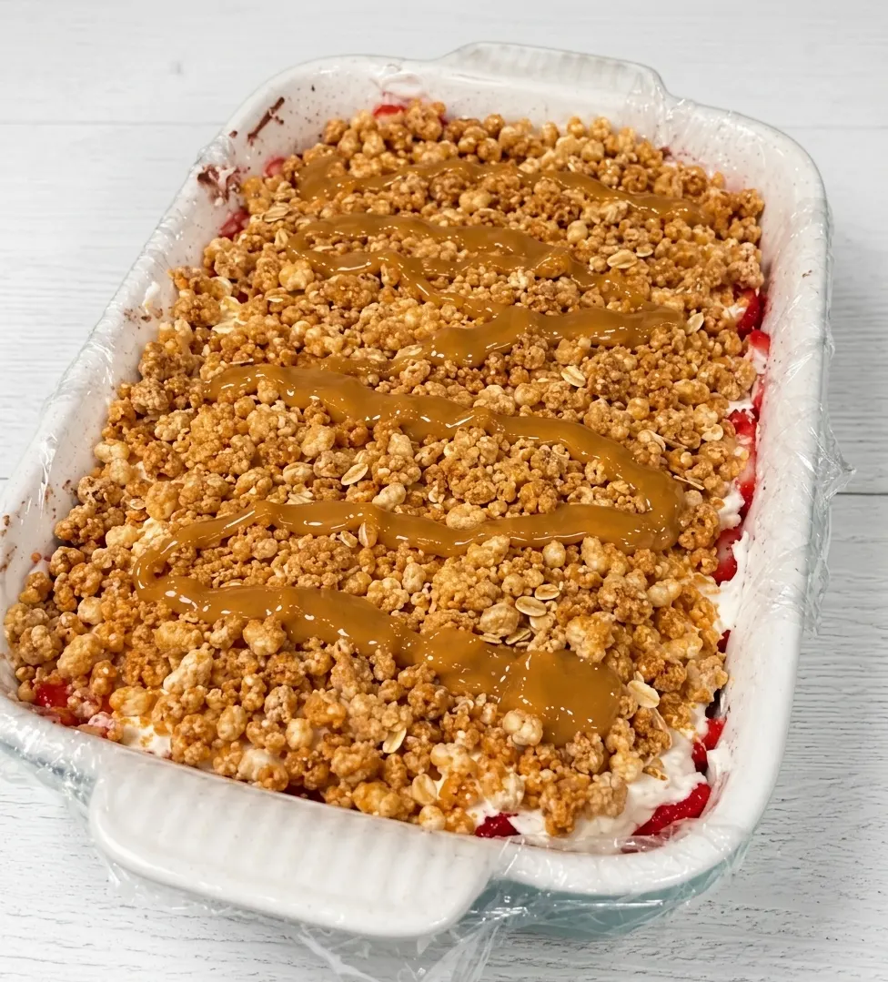 Strawberry Ice Cream with Lotus Crunch
