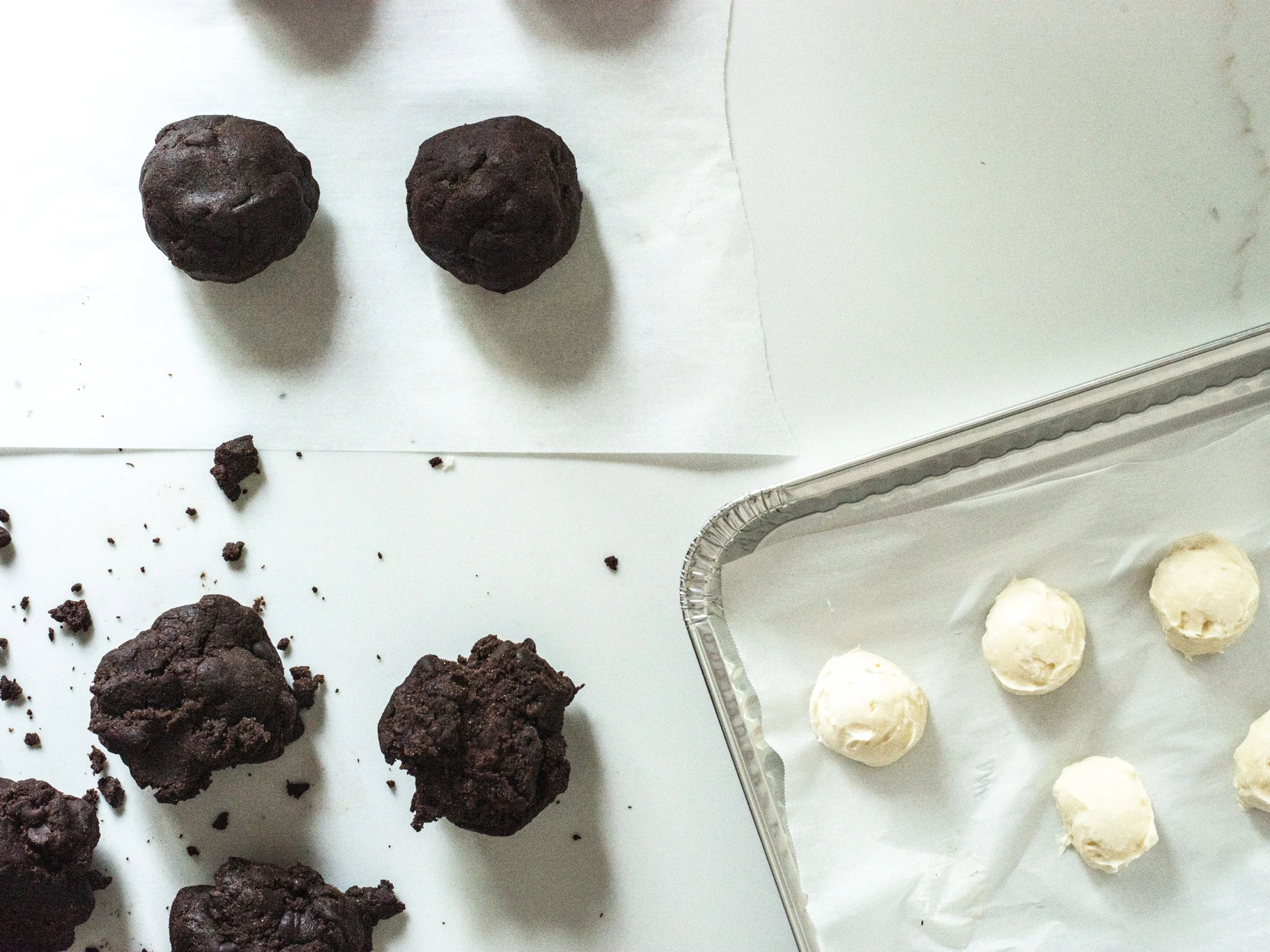 Double Chocolate Cheesecake-Stuffed Cookies