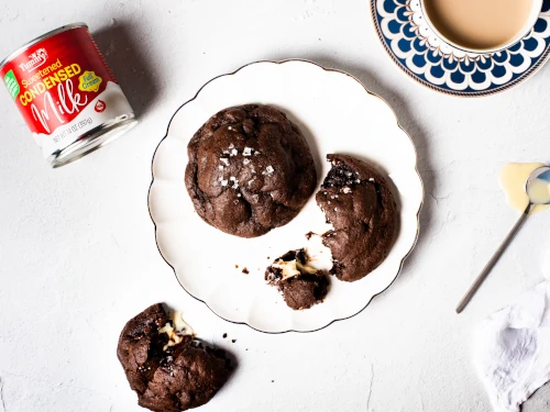 Double Chocolate Cheesecake-Stuffed Cookies