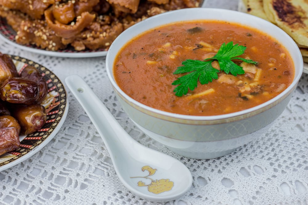 Soup Filled with Good (Moroccan Harira – Soup with Meat, Chickpeas and Lentils)