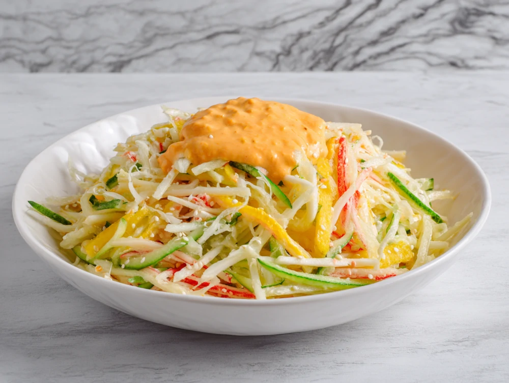 Kani Salad with Spicy Mayo Dressing