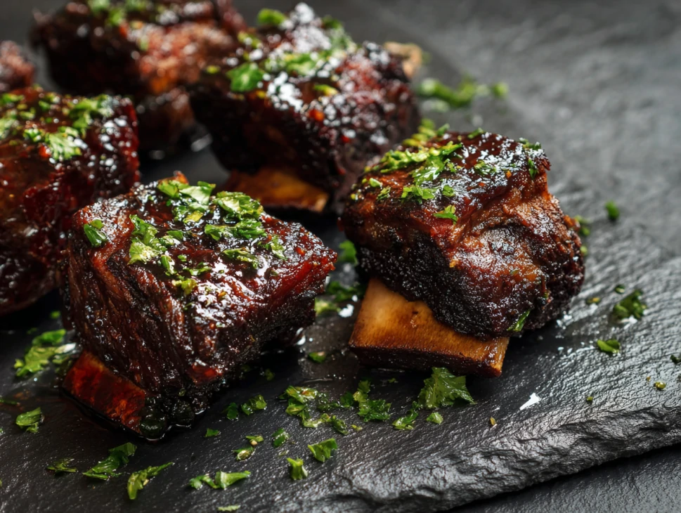 Slow-Cooked Garlic Ginger Short Ribs
