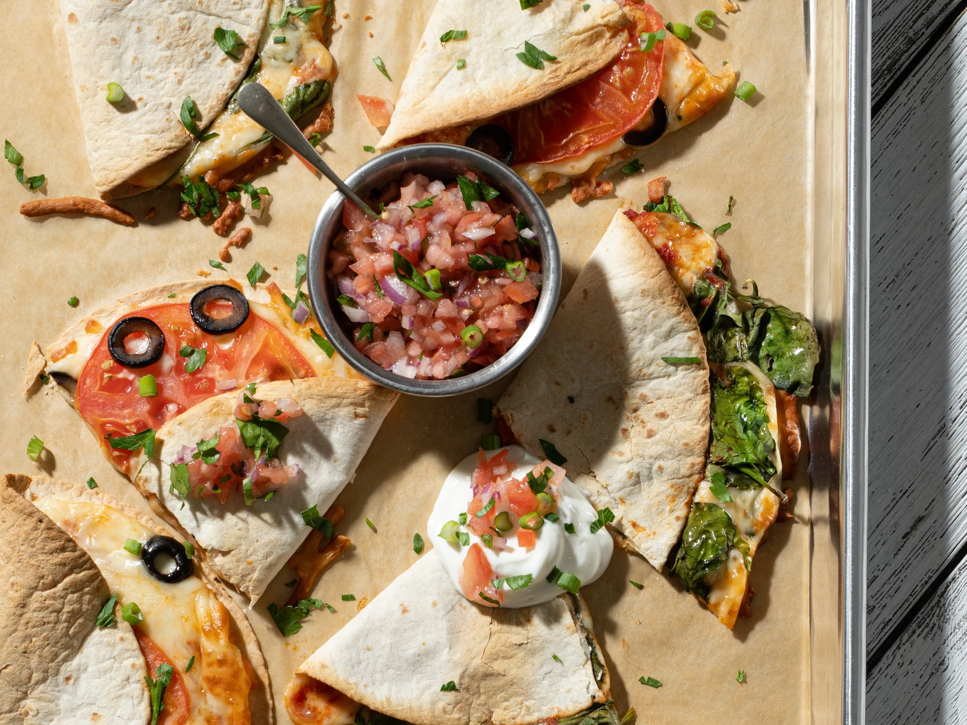 Sheet Pan Quesadillas