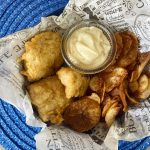 Beer Battered Crispy Fish with Potato Chips