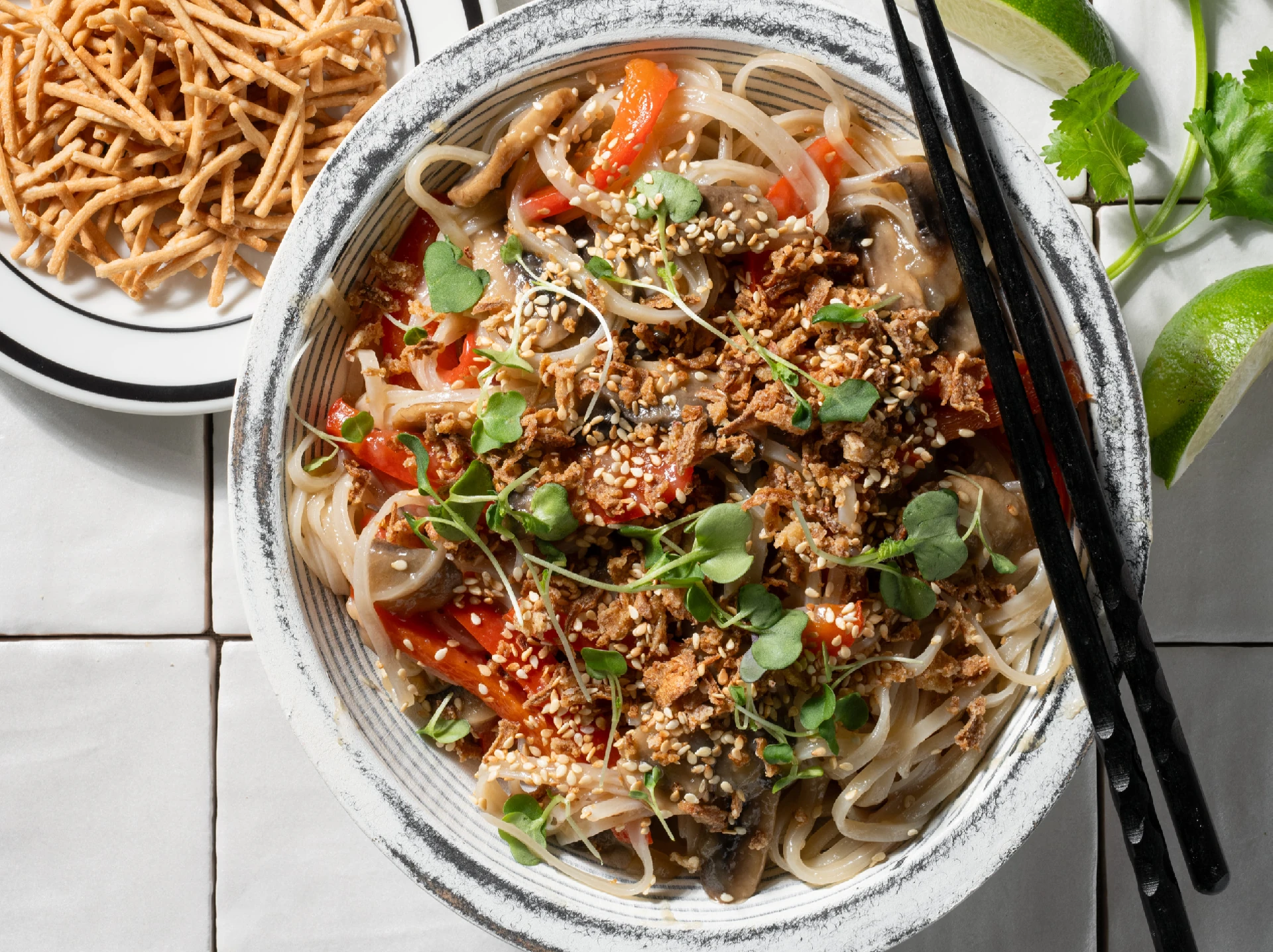 Hot ’N Sour Rice Noodle Bowl