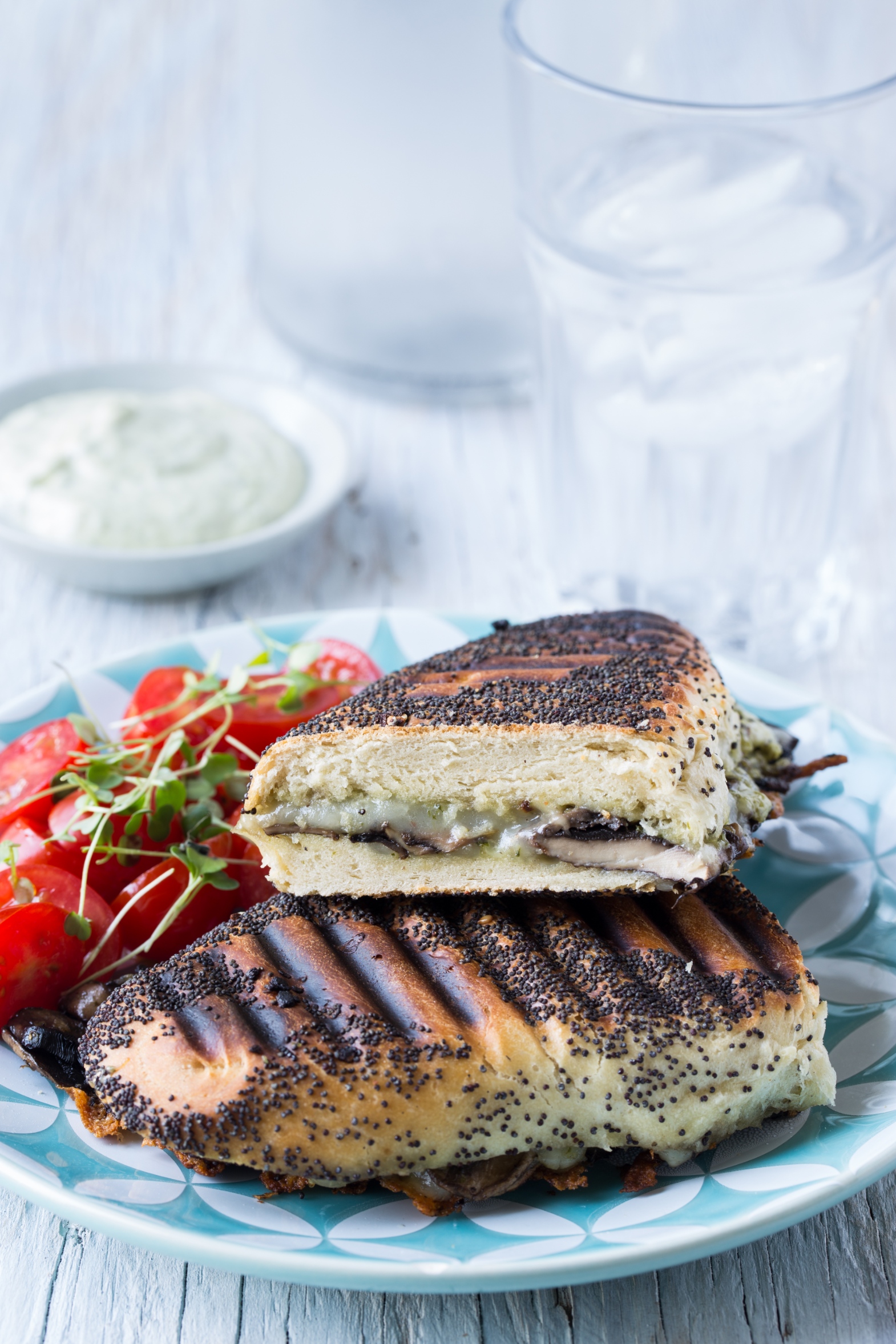 Cheesy WildMushroom Panini Recipes