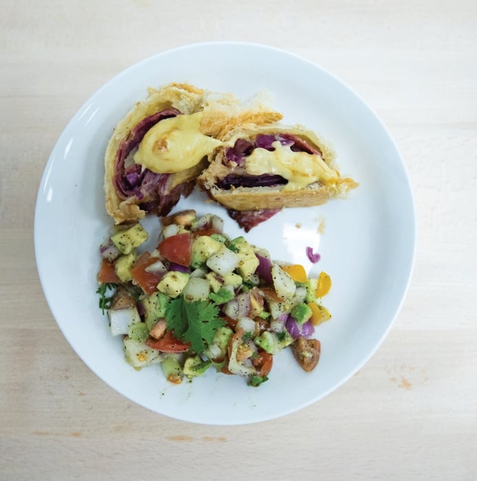 Deli Roll Cabbage Surprise with Crisp ‘N’ Crunchy Salad