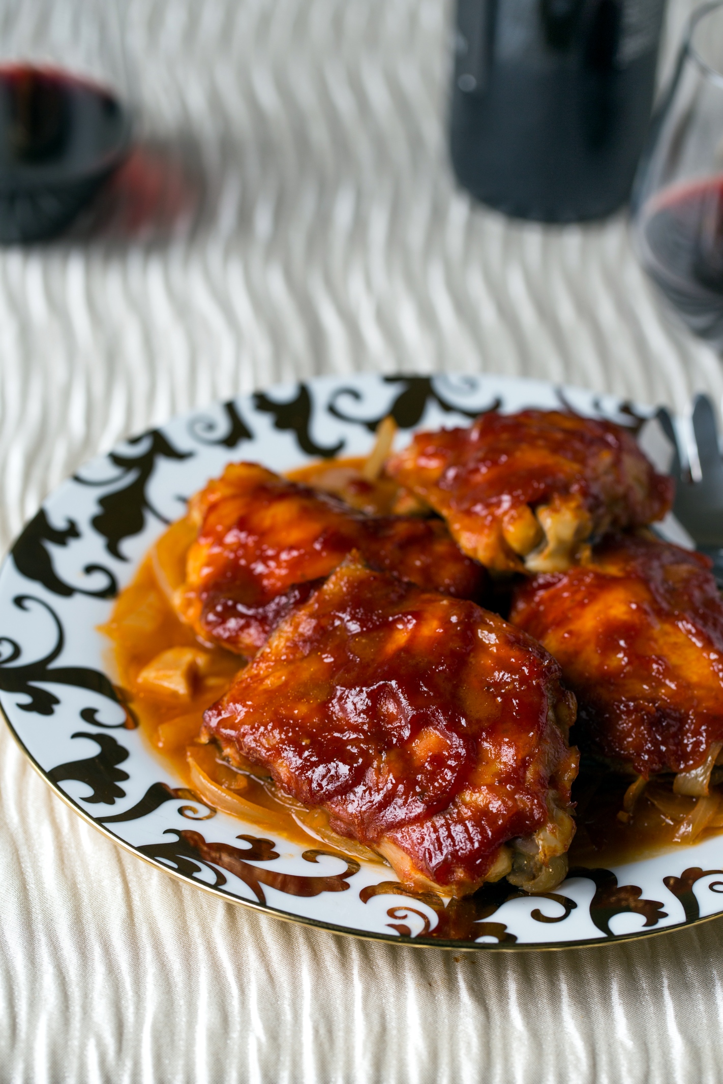 Chicken With Red Wine BBQ Sauce Recipes