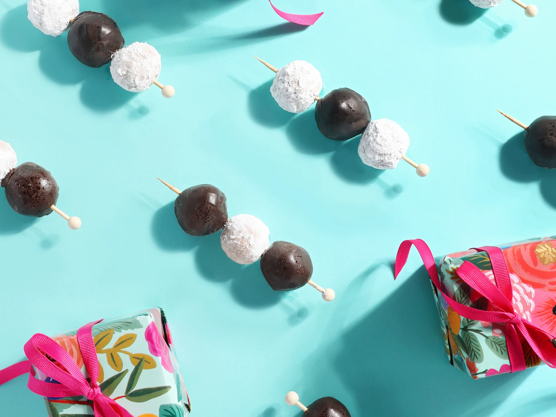 Peanut Butter Bonbon Doughnut Holes (No Bake/No Fry)