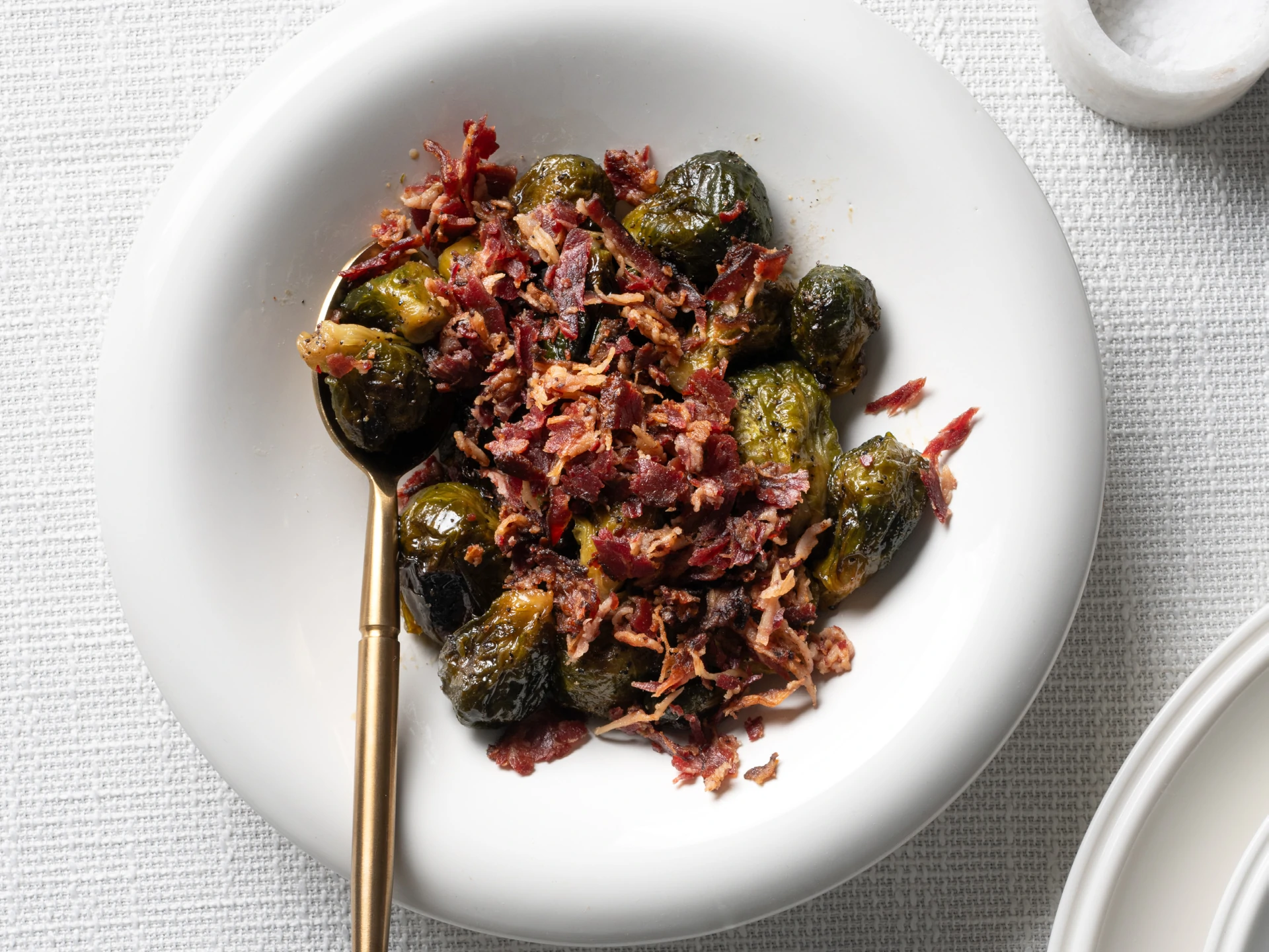 Brussels Sprouts with Beef Fry