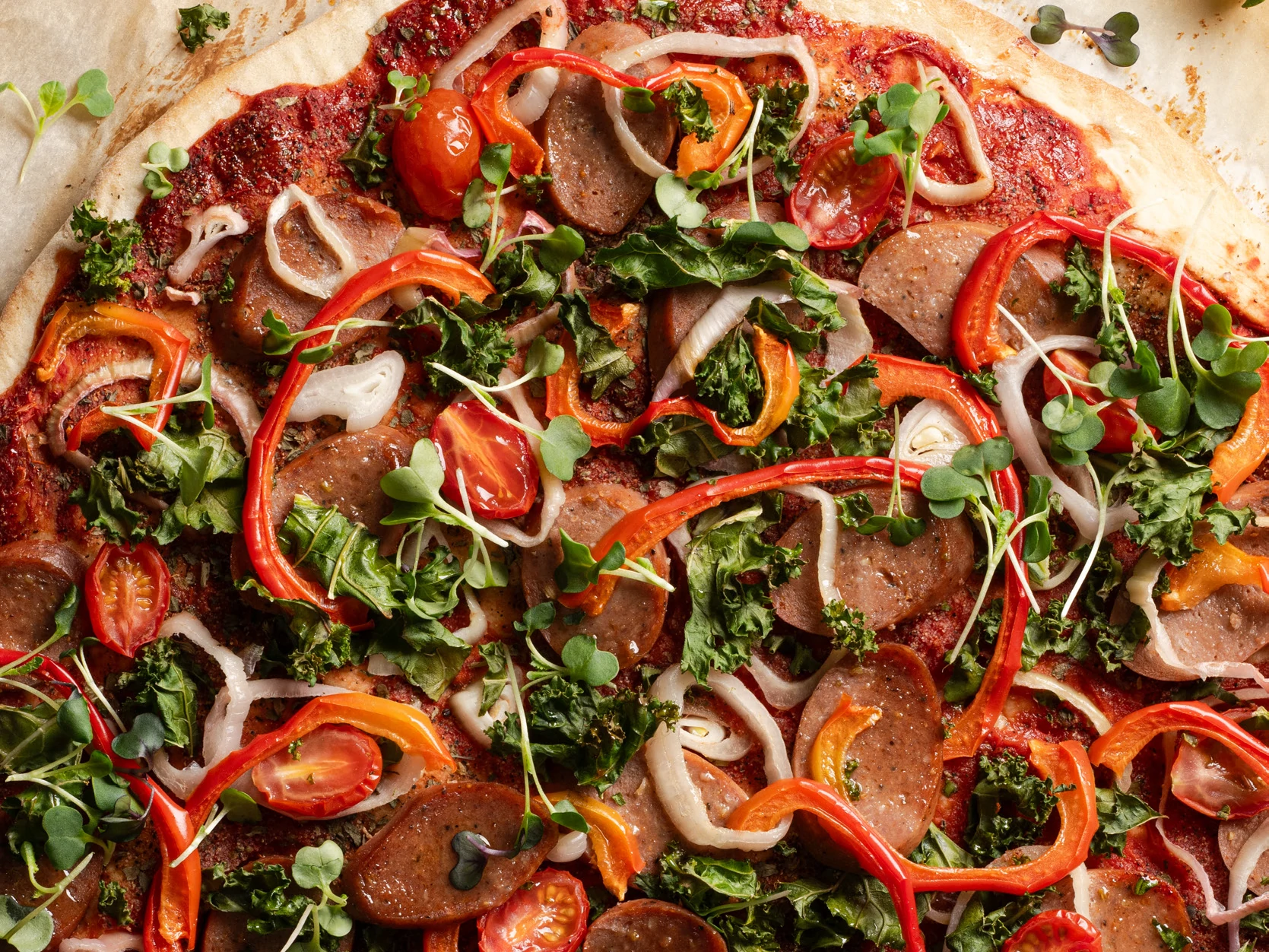 Sausage-and-Pepper Pizza