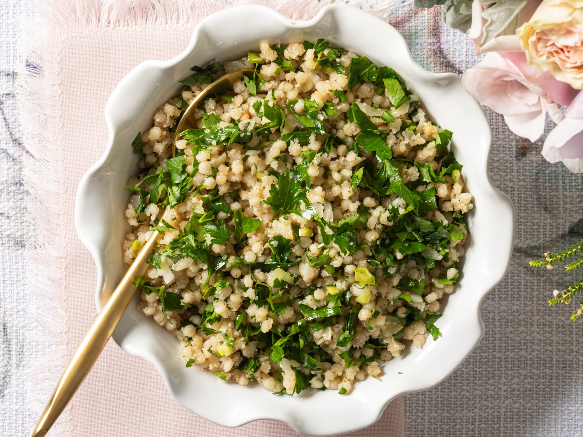 Herb-Coated Couscous