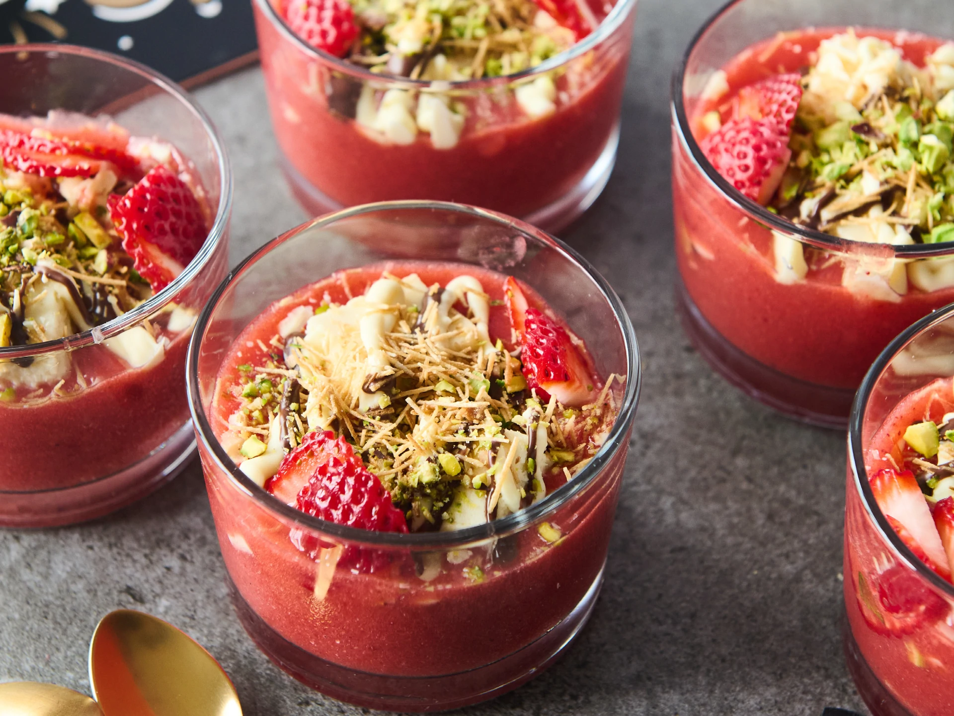 Blended Strawberry Dream Cups