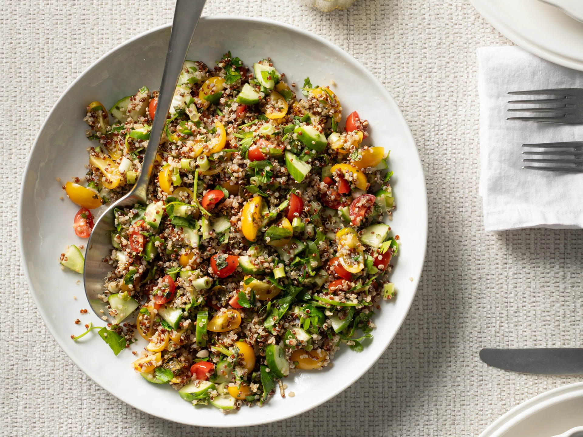 Lemon-Parsley Gremolata with Quinoa Salad