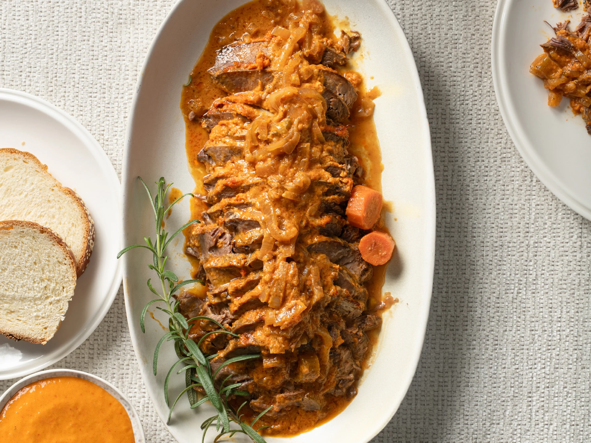 Roasted Red Pepper Dip for Roast