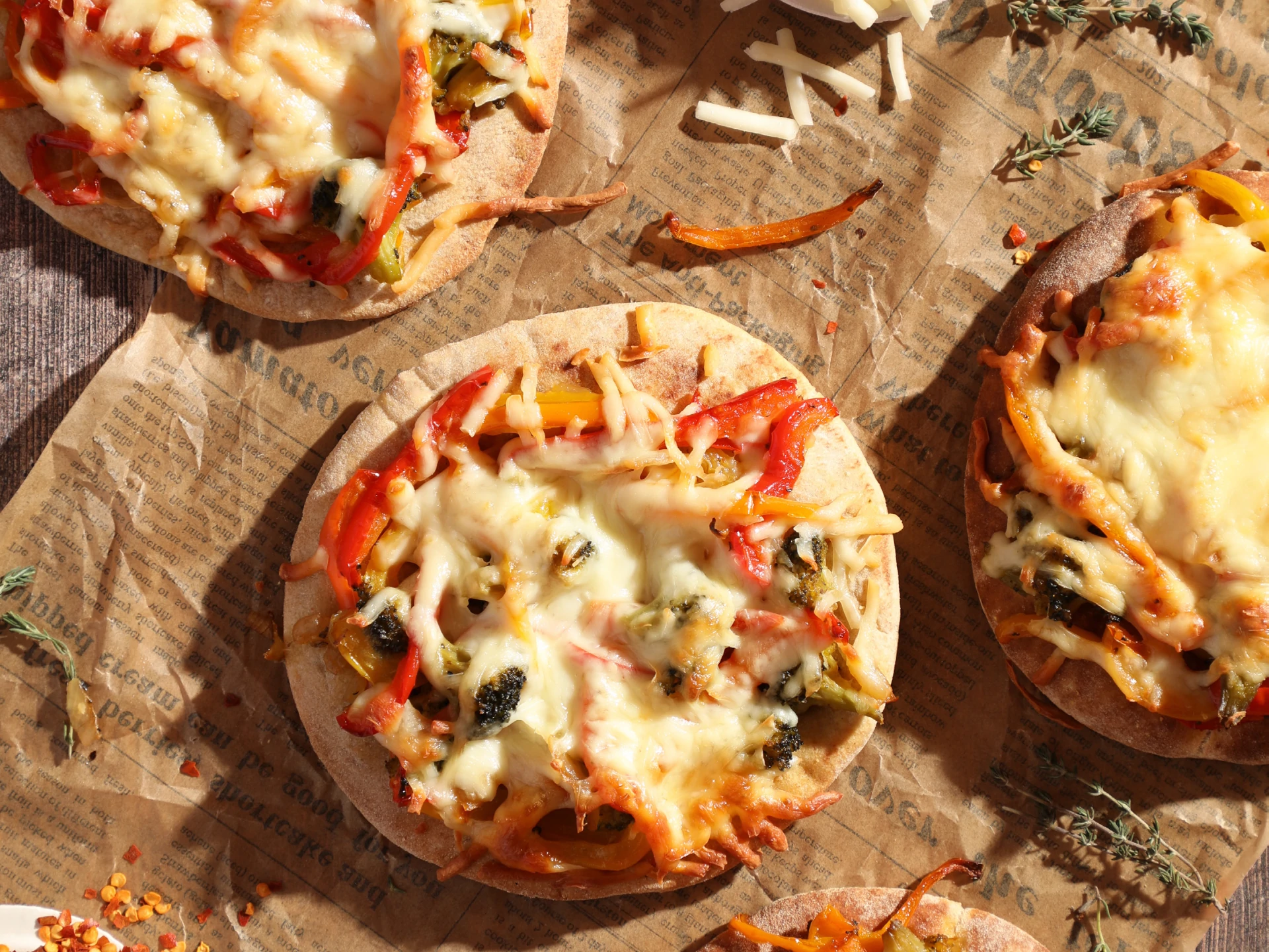Loaded Pizza Pitas