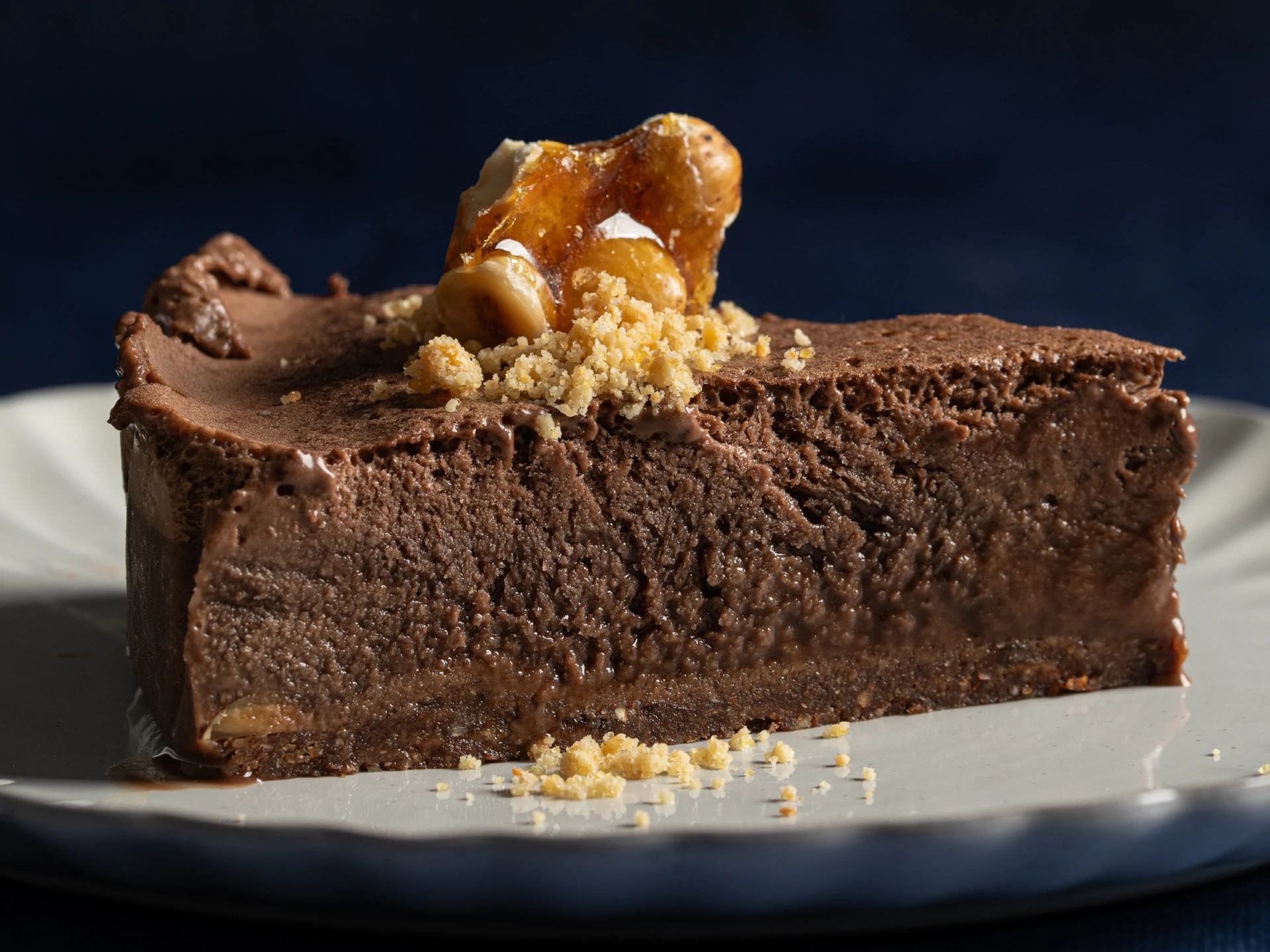 Coffee Mousse with Praline Dust (Gluten Free, Dairy Free)