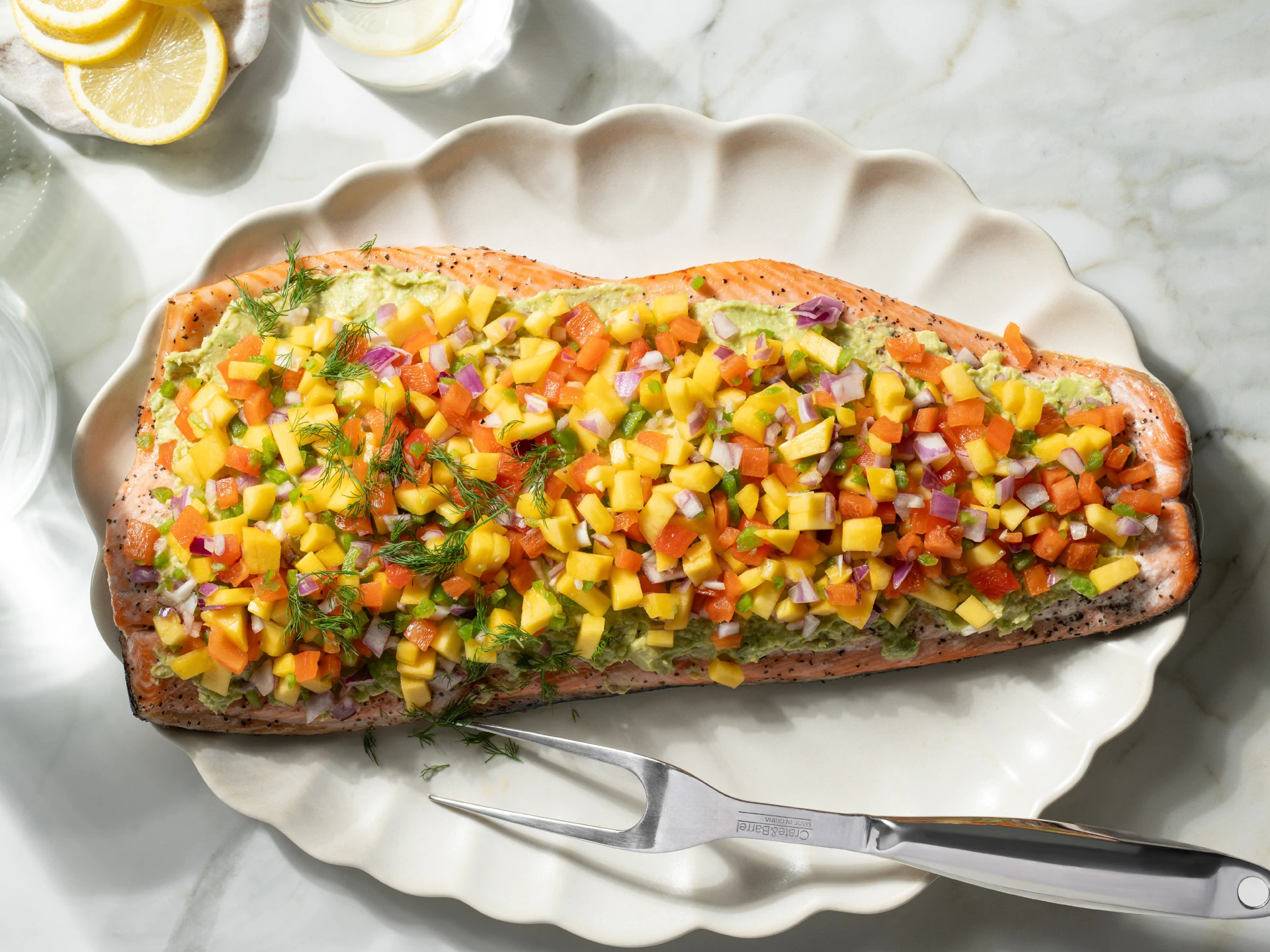 Mango Salsa Side of Salmon
