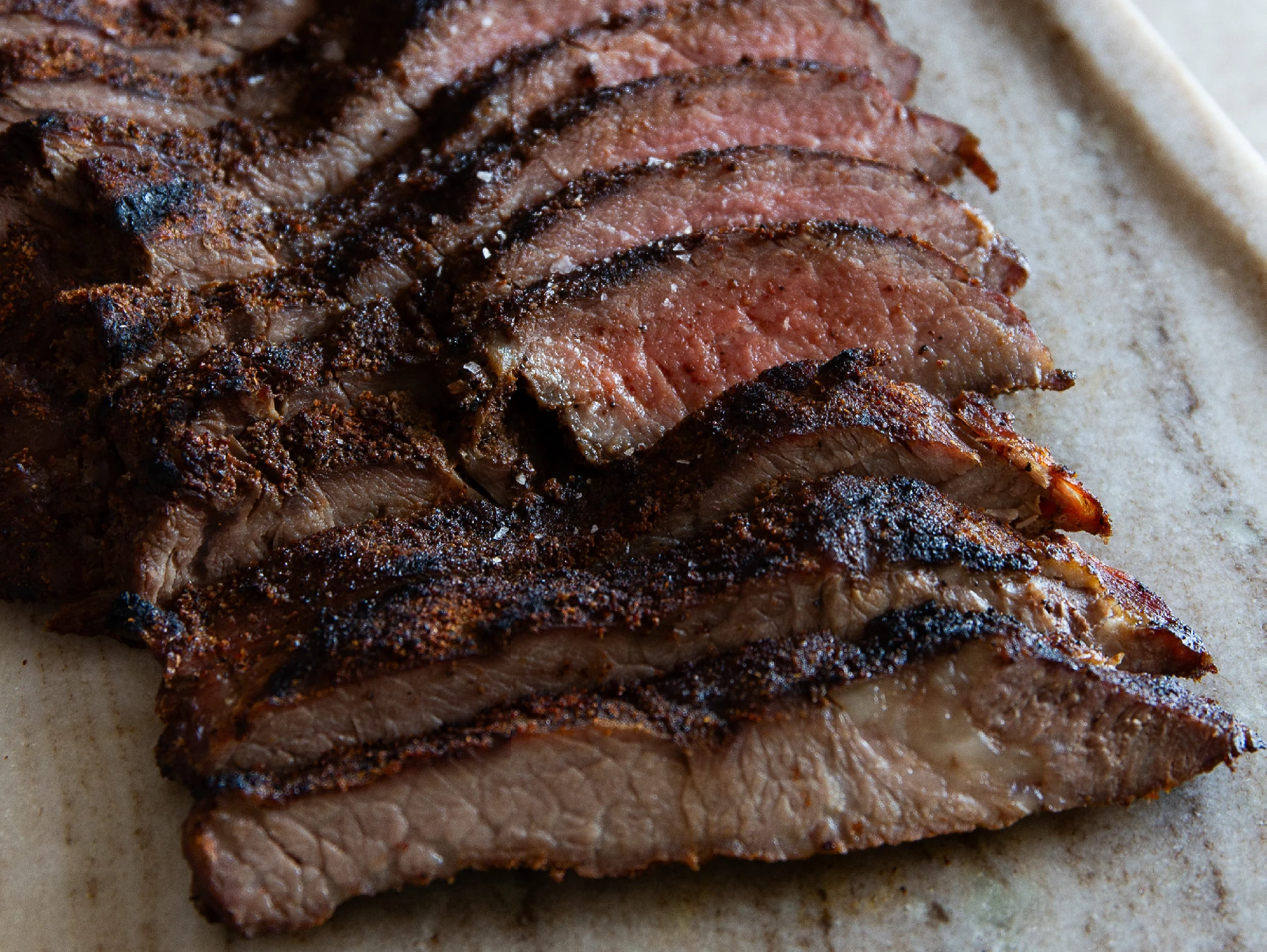 Smoky Crusted Flat Iron Steak, a.k.a. the Secret Steak Hiding in the Minute Roast