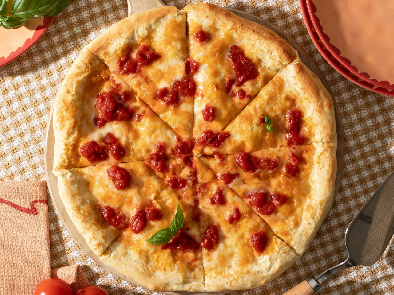 Cheese-First Pizza