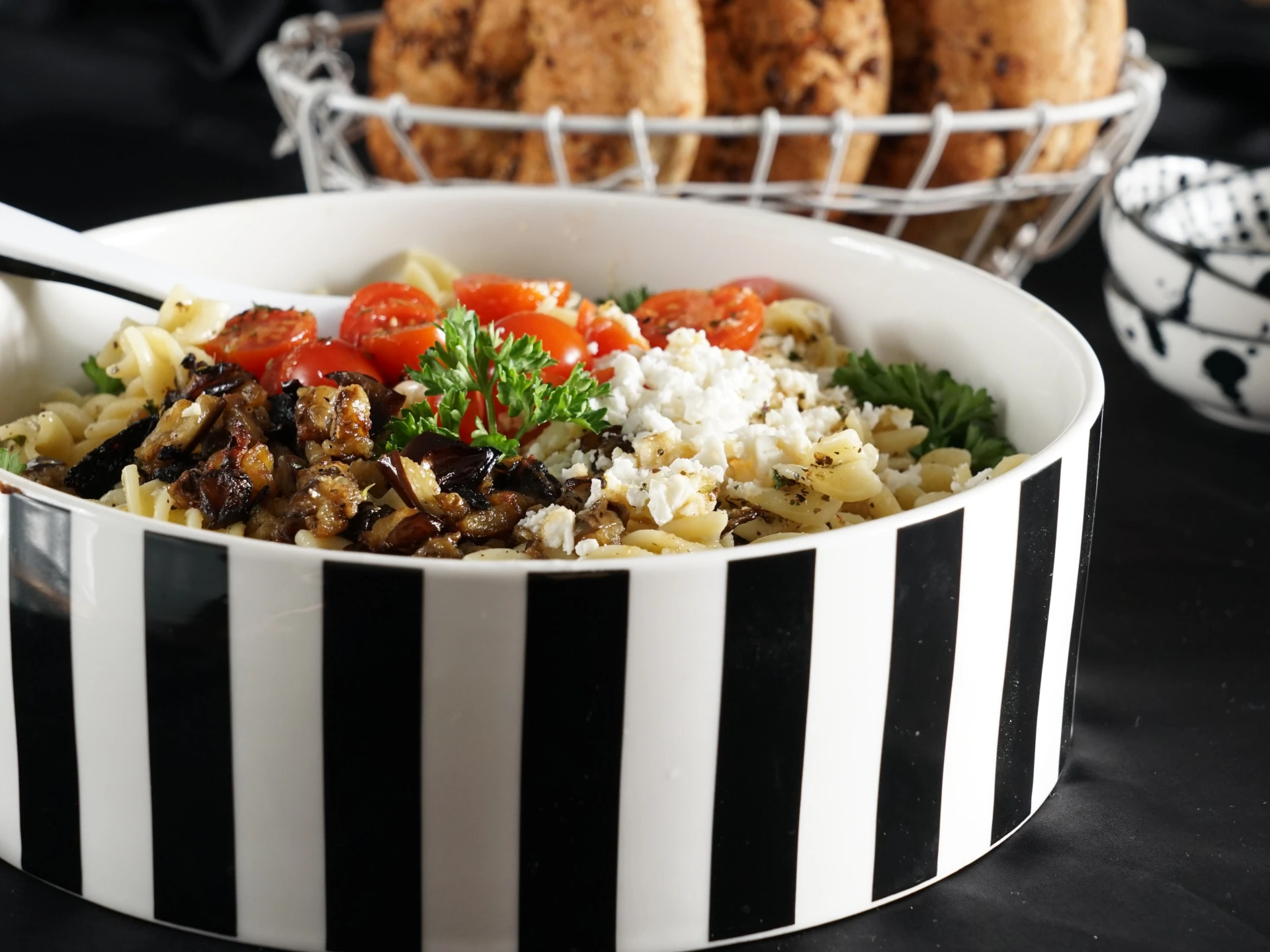 Grilled Eggplant Pasta Salad