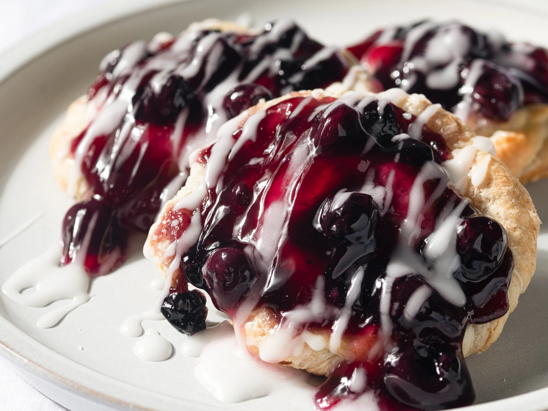 Flaky Blueberry Danishes