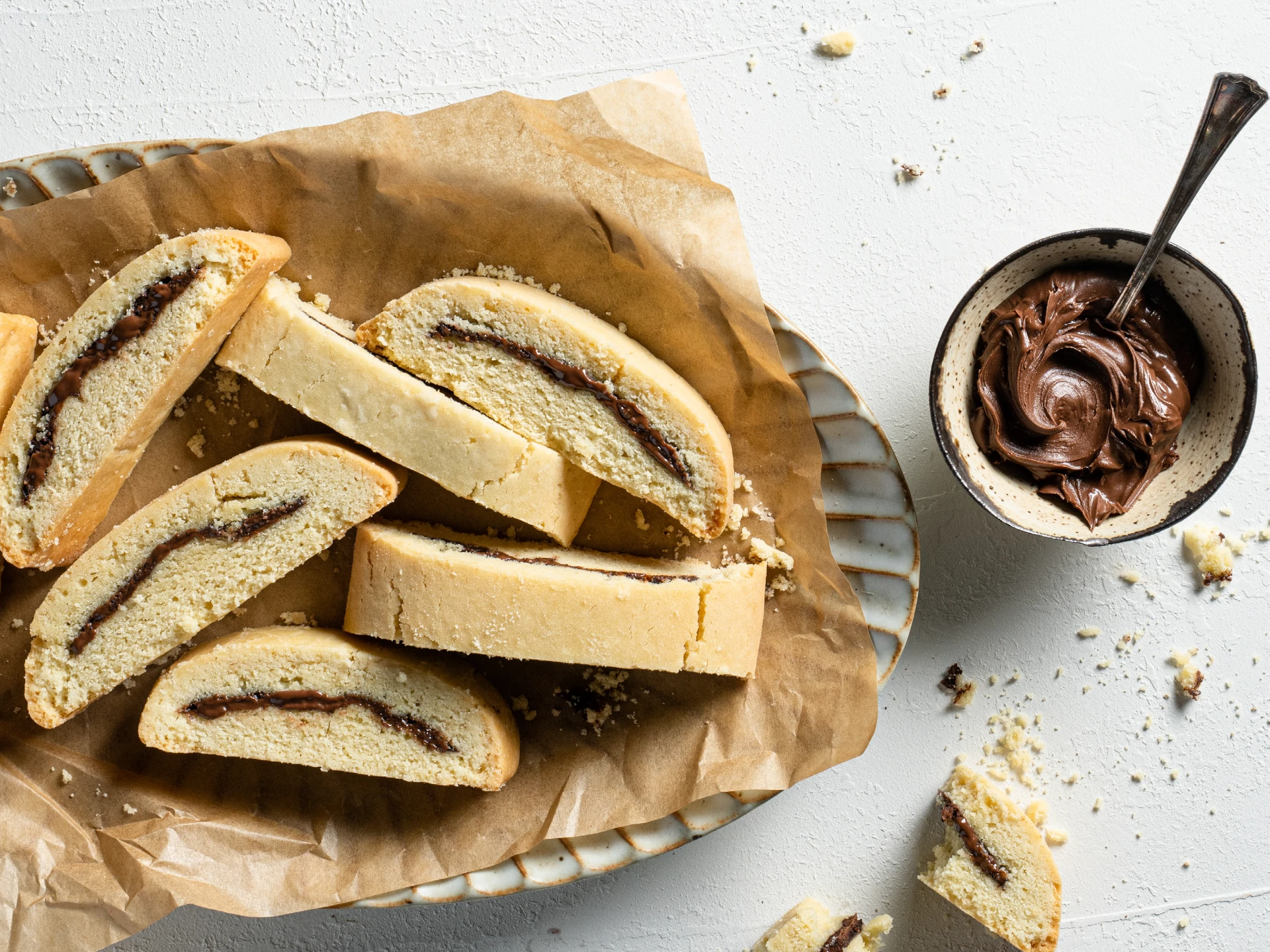 Chocolate-Filled Biscotti