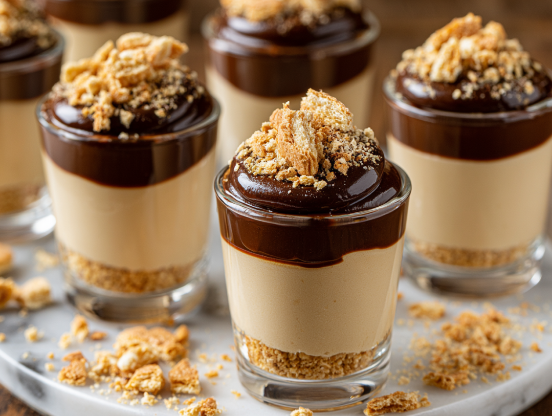 Peanut Butter Cheesecake Mousse Cups