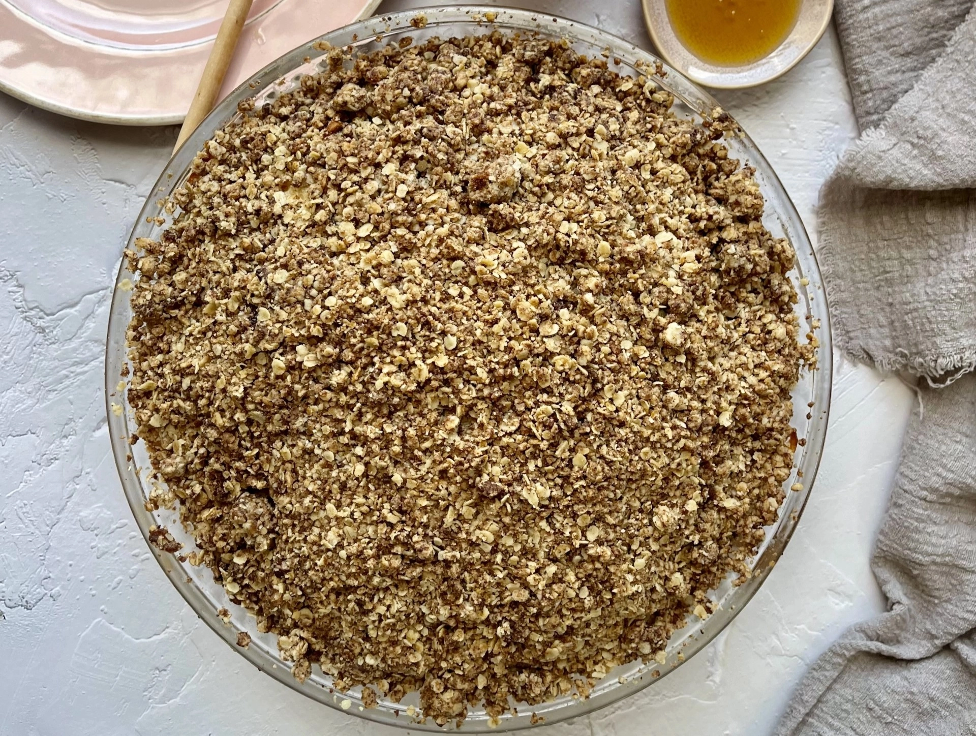 Apple and Honey Crumble