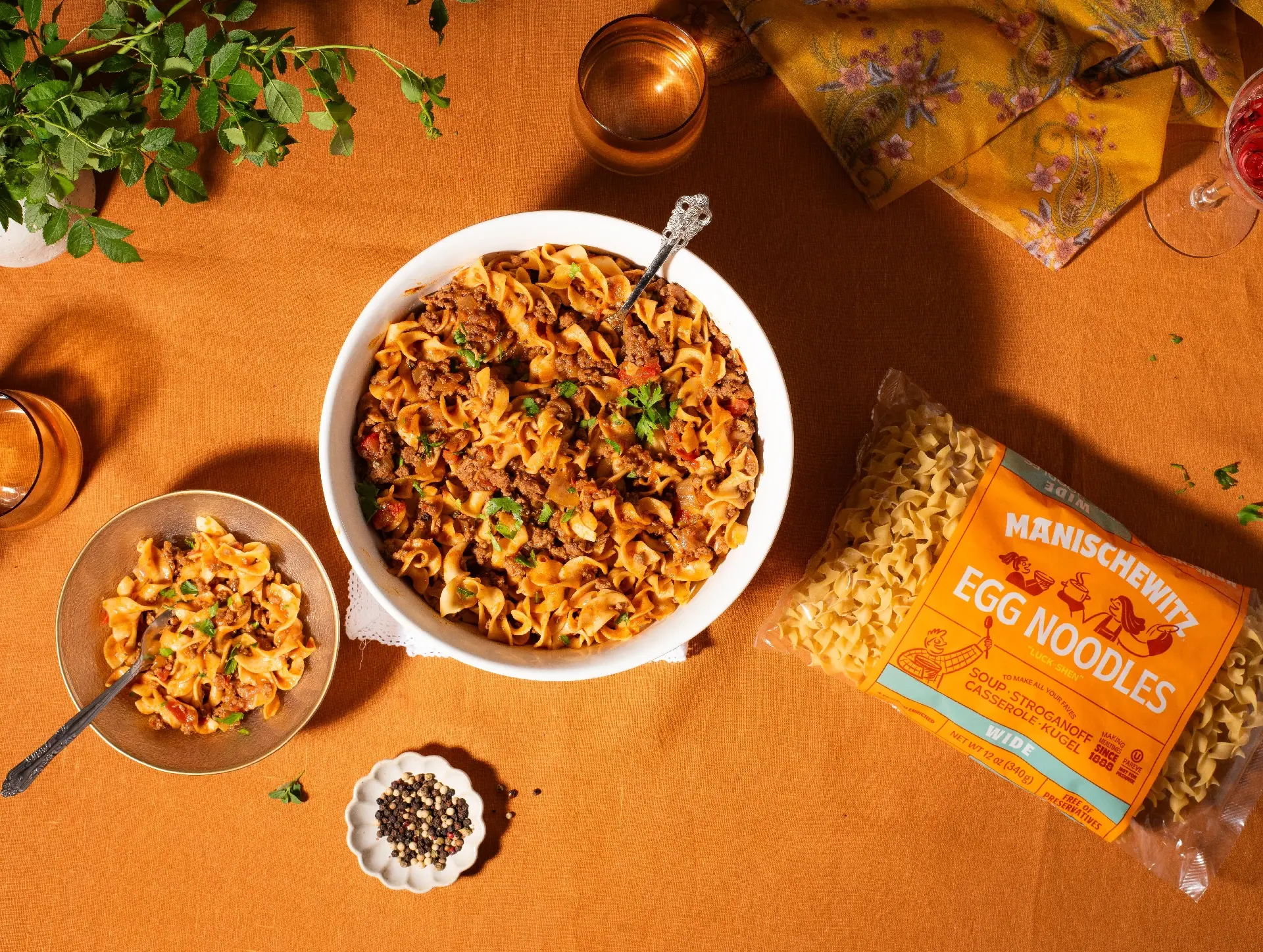 One-Pot Creamy Pasta and Meat Sauce (Dairy Free)