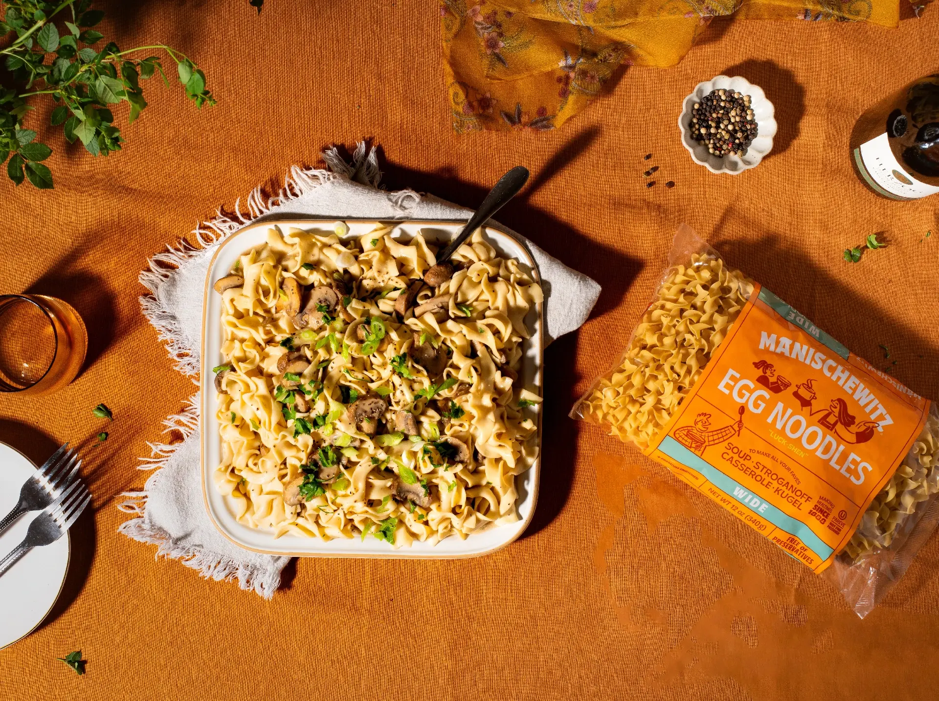 Vegetarian Portobello Mushroom Stroganoff