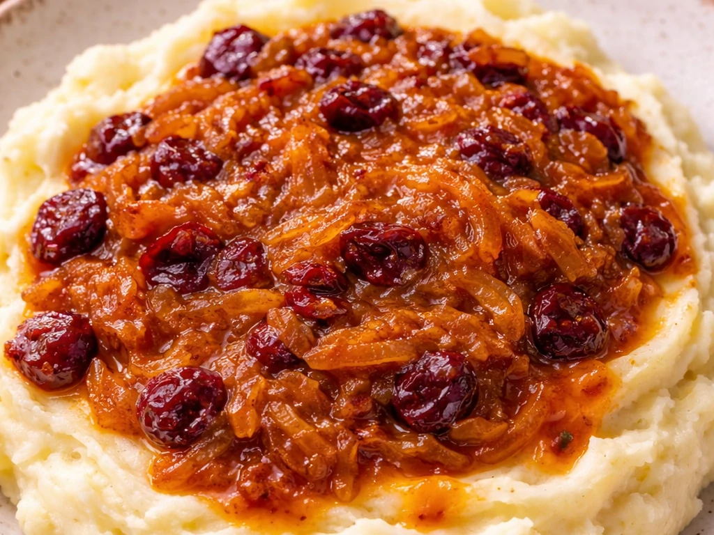 Cherry-Onion Topping
