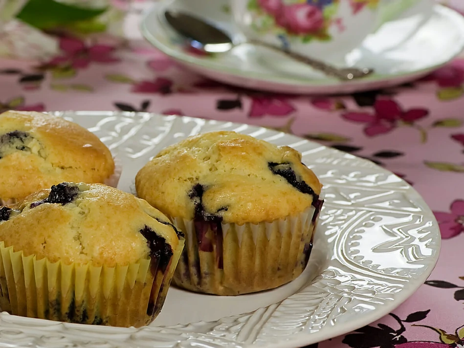 Maple Syrup Blueberry Muffins